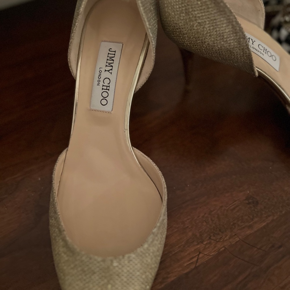 Jimmy Choo glitter D"Orsay Pump